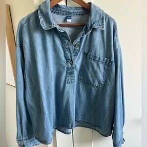 Denim Popover Shirt